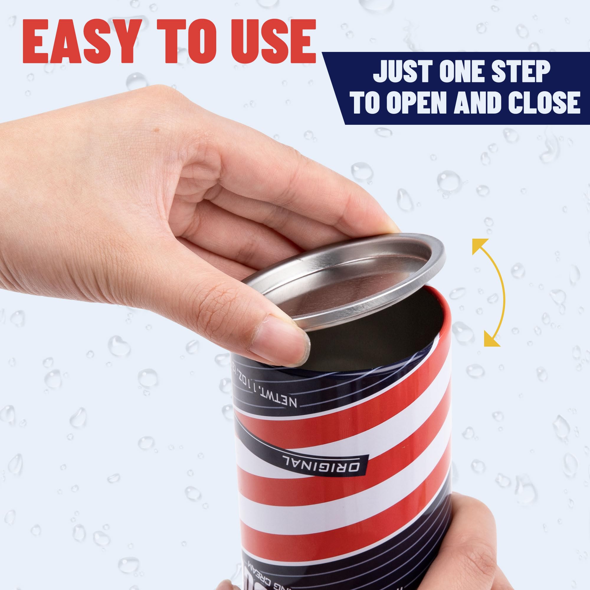 Diversion Safe Fack Can with Secret Compartment- Large Capacity Hidden Storage for Cash Jewelry and Valuables (Red and Blue) - Image 4