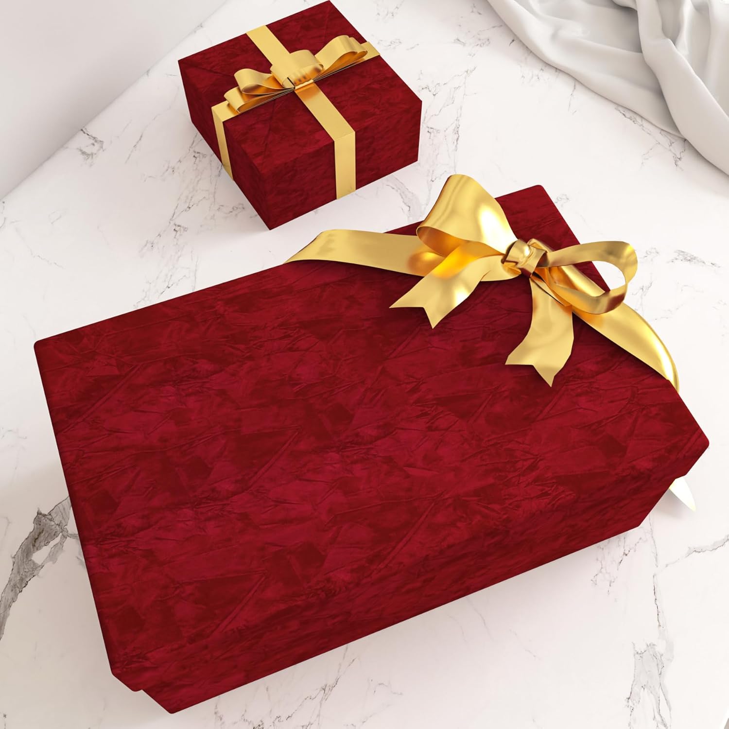 Decotalk 2ft X 16ft Dark Red Velvet Wallpaper Peel and Stick Soft Felt Wallpaper Velvet Fabric Vinyl Wrap for Lining Jewelry Box Textured Wall Paper Red Flocking Self Adhesive Felt Sheets Sticky