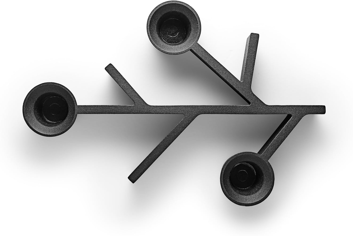 Eva Solo Twig Candle Holder Medium Lightweight and Robust - Made of Cast Aluminium | Black