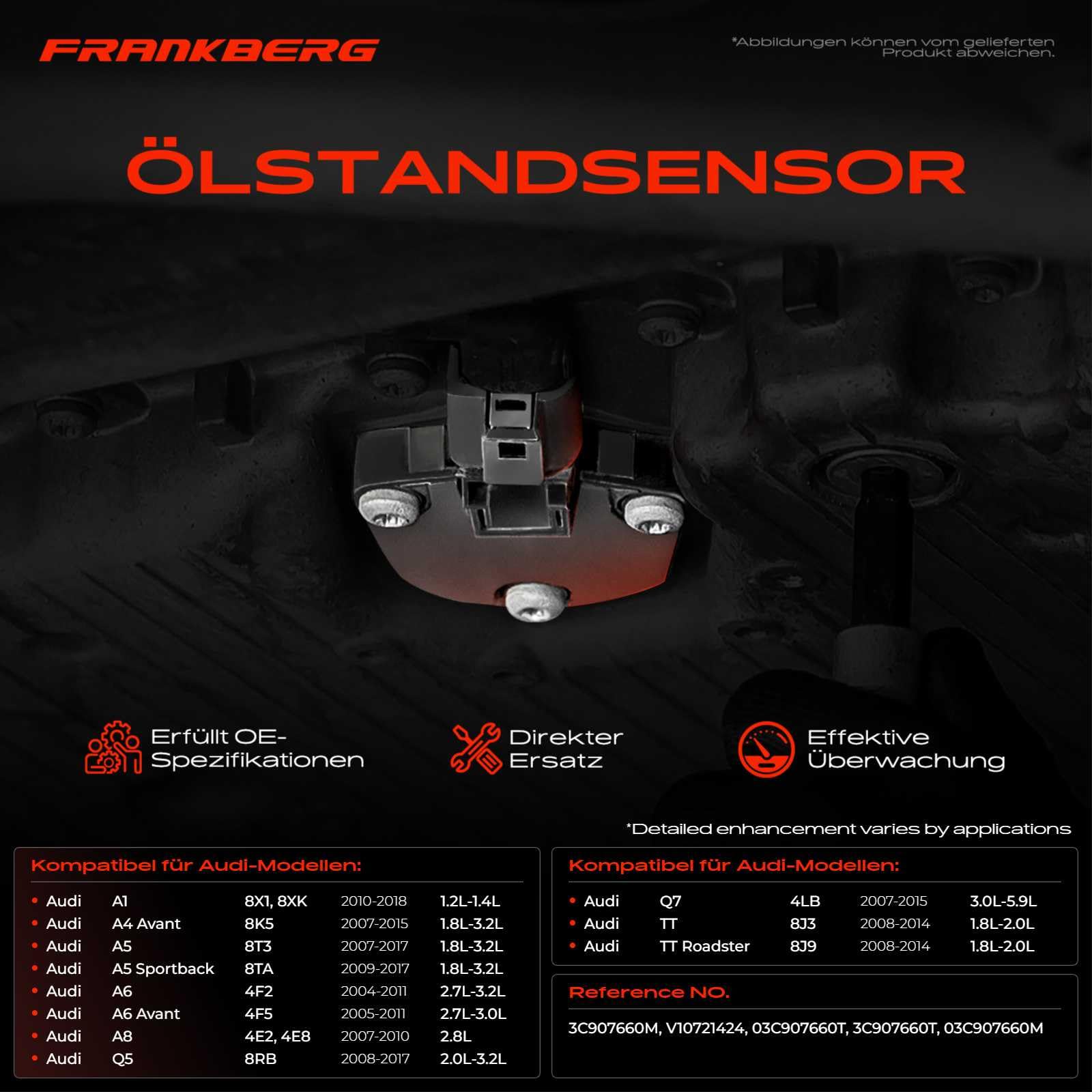 Frankberg Ölstandsensor Ölniveausensor 3-Polig Replace #03C907660M
