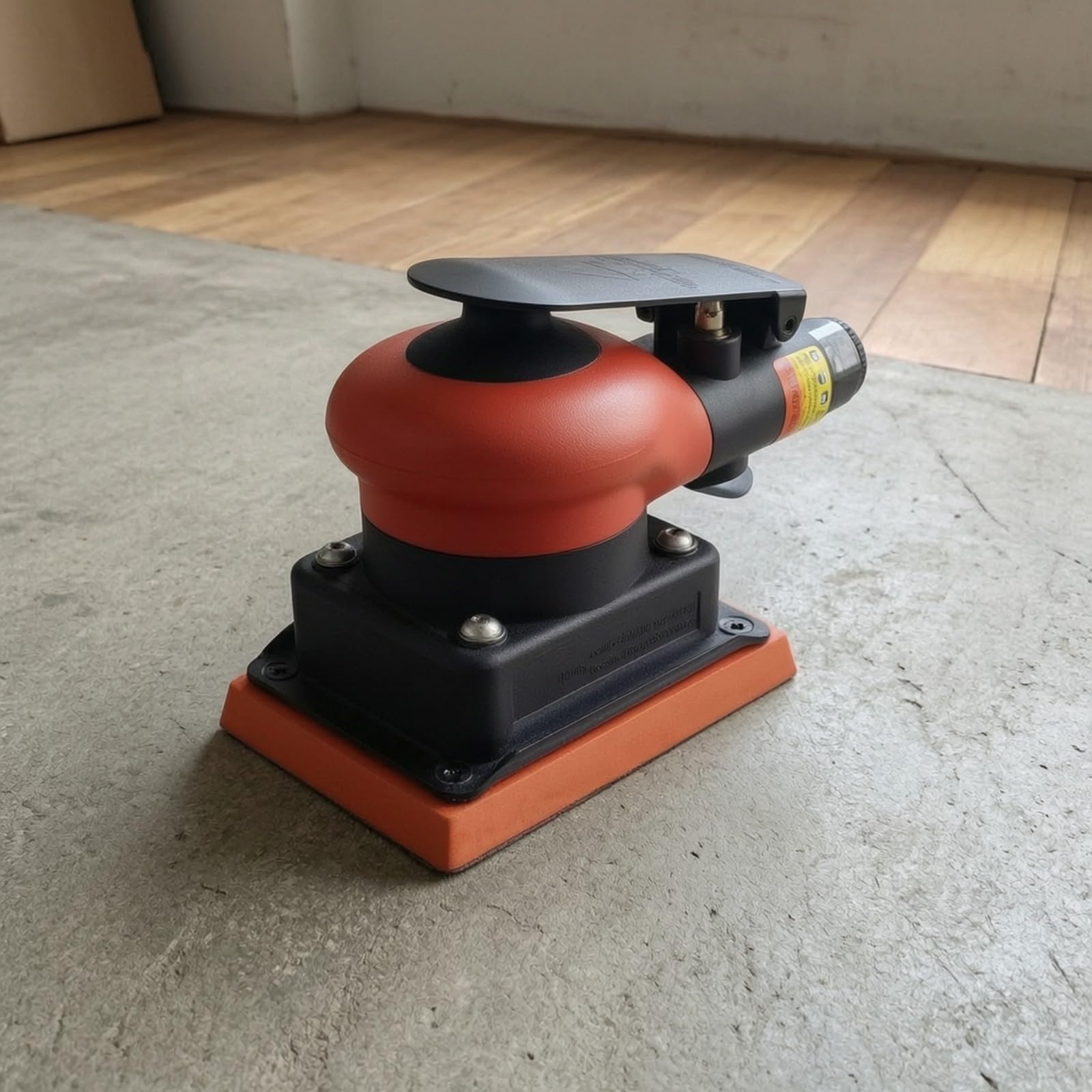 Harilla Lijadora Cuadrada Alta Eficiencia | bajo bajo, Compacto, Herramienta, para Taller, Negro