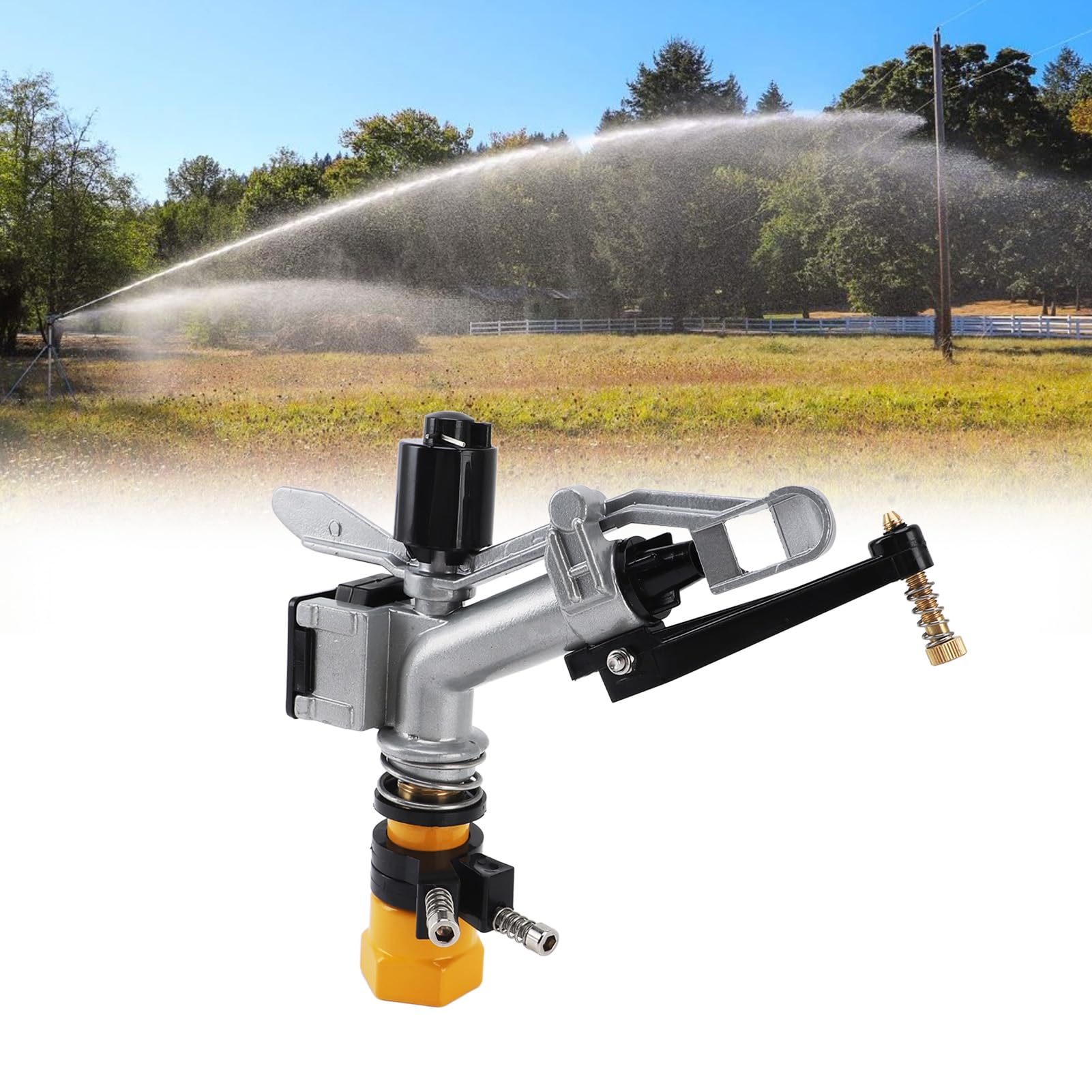 FNPT Testine per irrigazione per irrigazione Pistole per irrigazione a risparmio idrico Pistole per irrigazione rotanti automatiche a impatto per giardini, aiuole e frutteti