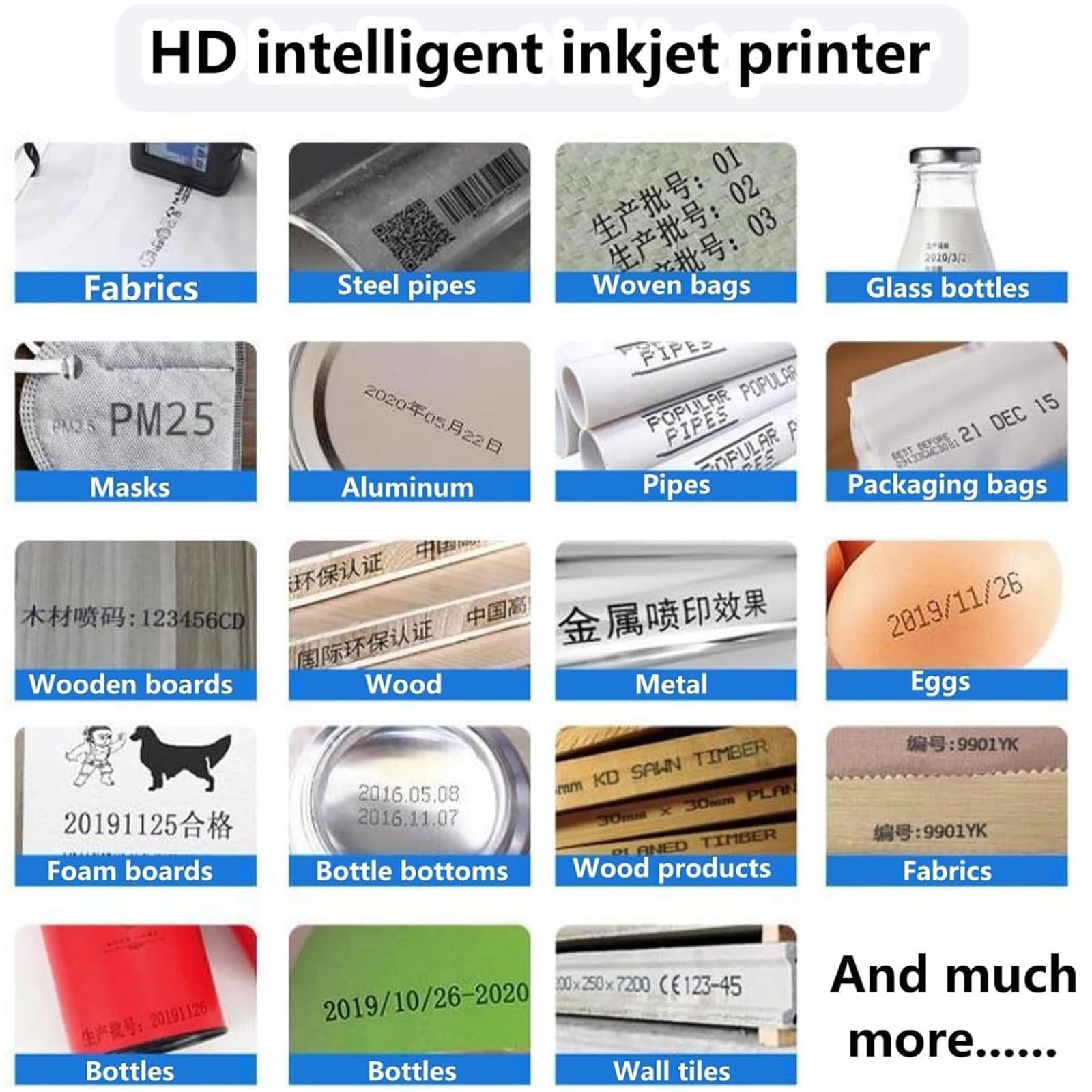 Stampante Inkjet Manuale, Codificatore Lotti 12,7mm Touch, Inchiostro 42ml | Stampa 1–5 Righe, Testo Variabile e Codici QR, Distanza 2–5mm e Inchiostro Nero ad Asciugatura Rapida per Diversi Materiali