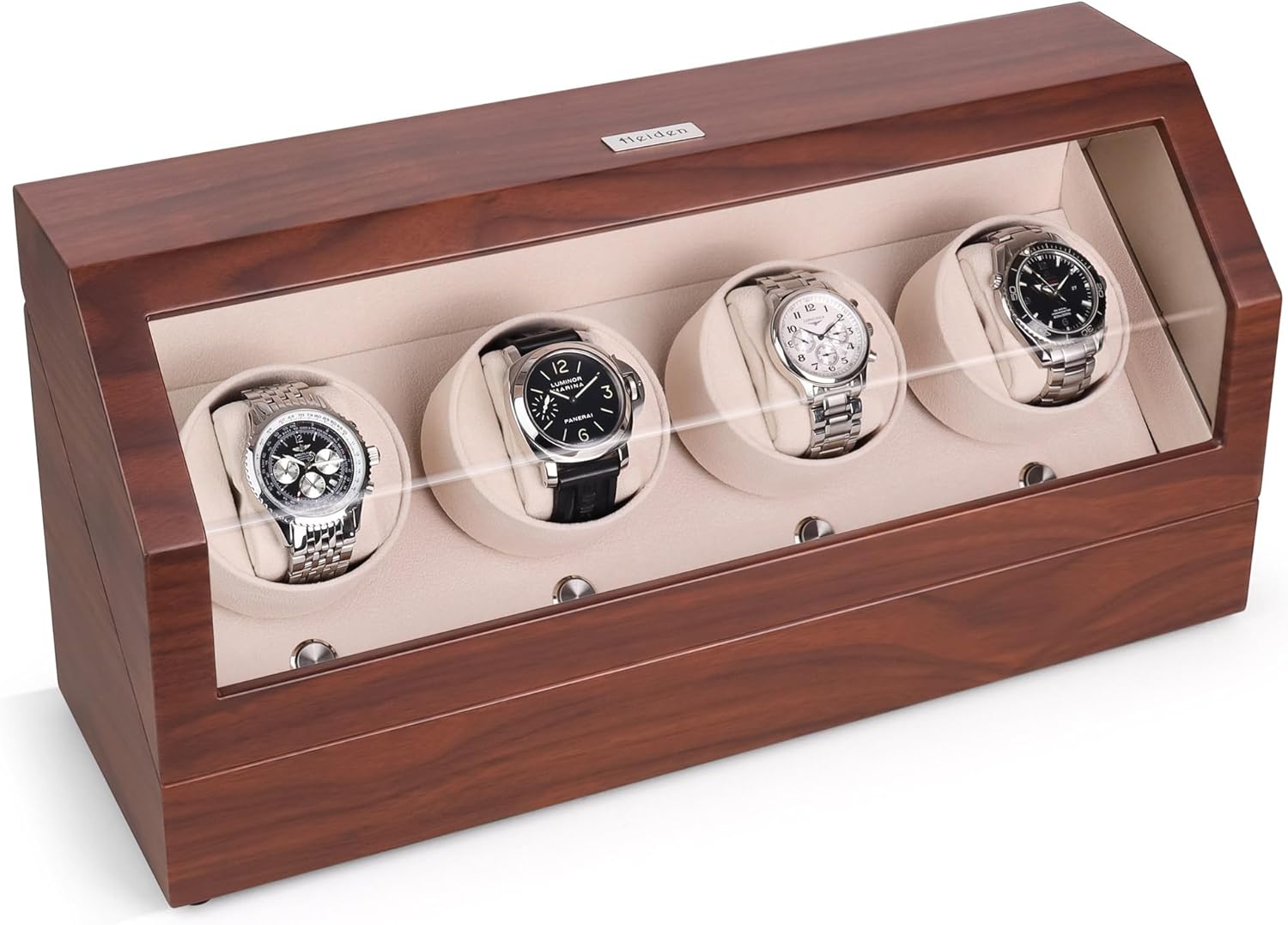 Watch Winder for Automatic Watches - Quad Watch Winders for Rolexs - Japanese Motor - Multiple Settings - Zero Magnetization