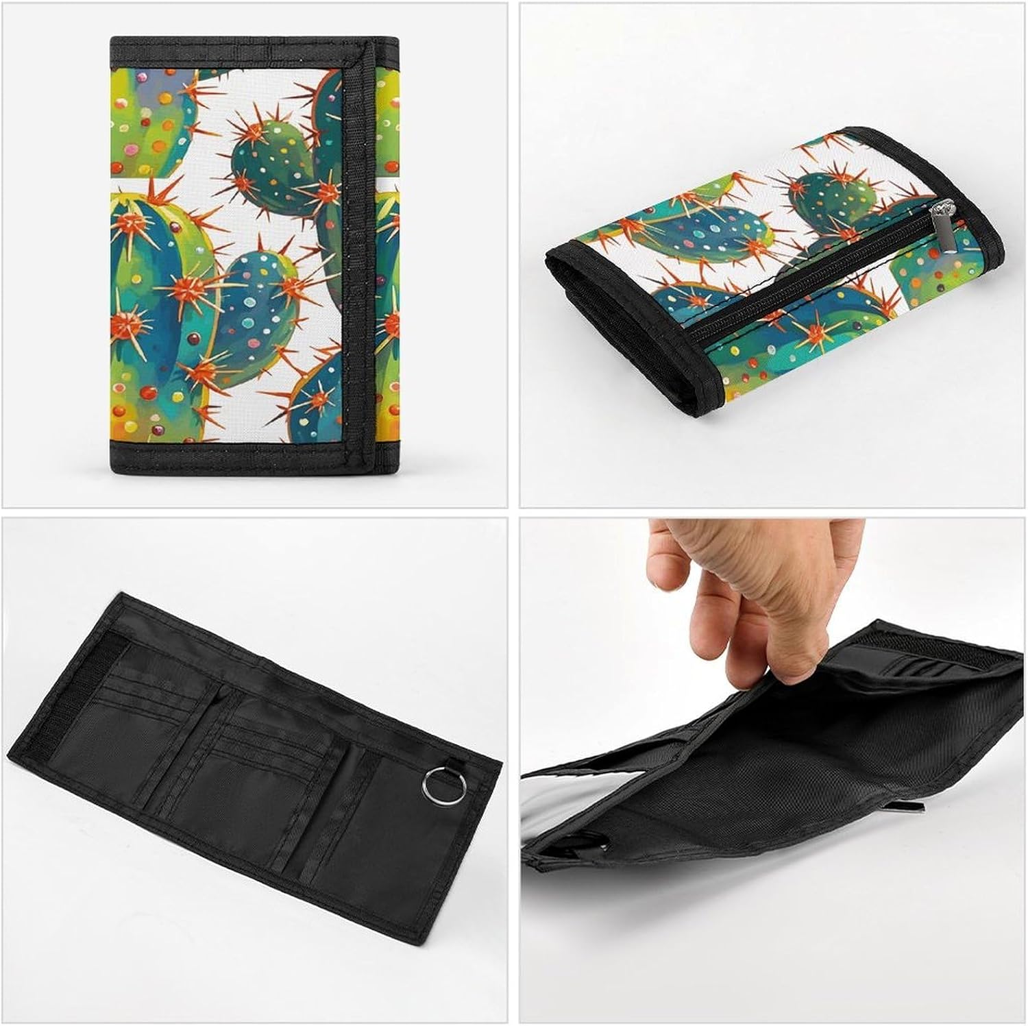 Stylish Trifold Wallet Slim Minimalist Front Pocket Cards Purse image 5