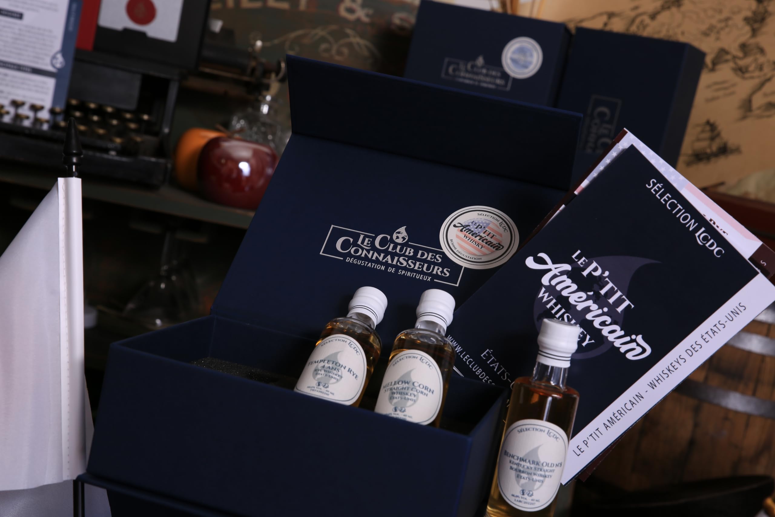 Le P'tit Américain - Coffret Dégustation Whisky Etats - Unis 3 x 40ml - Le Club Des Connaisseurs