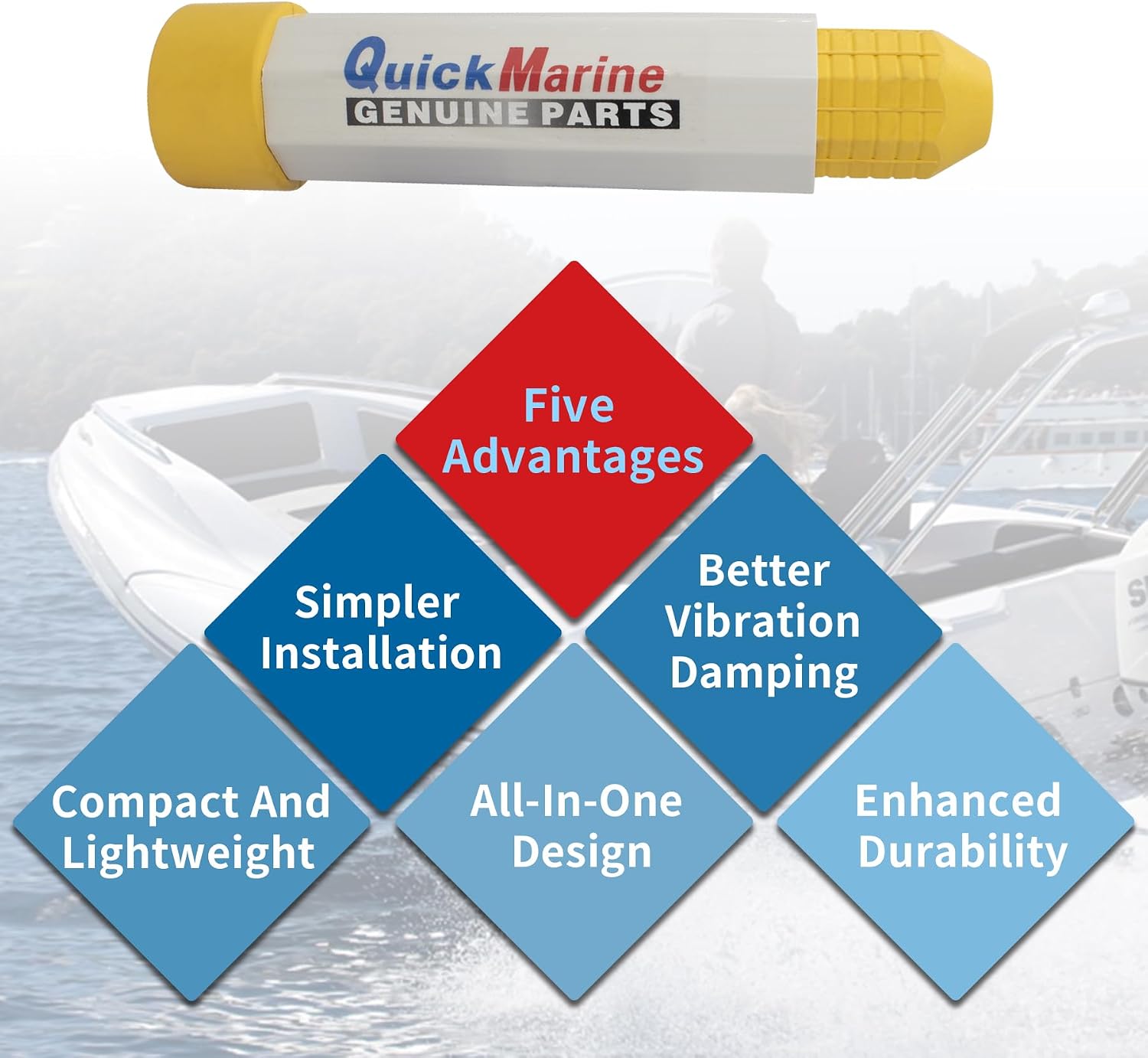 2 Pcs 3 Rams Transom Support Savers with 2 Pcs Trailering Motor Locks for Marine Outboard Engines Boat Accessories Yellow
