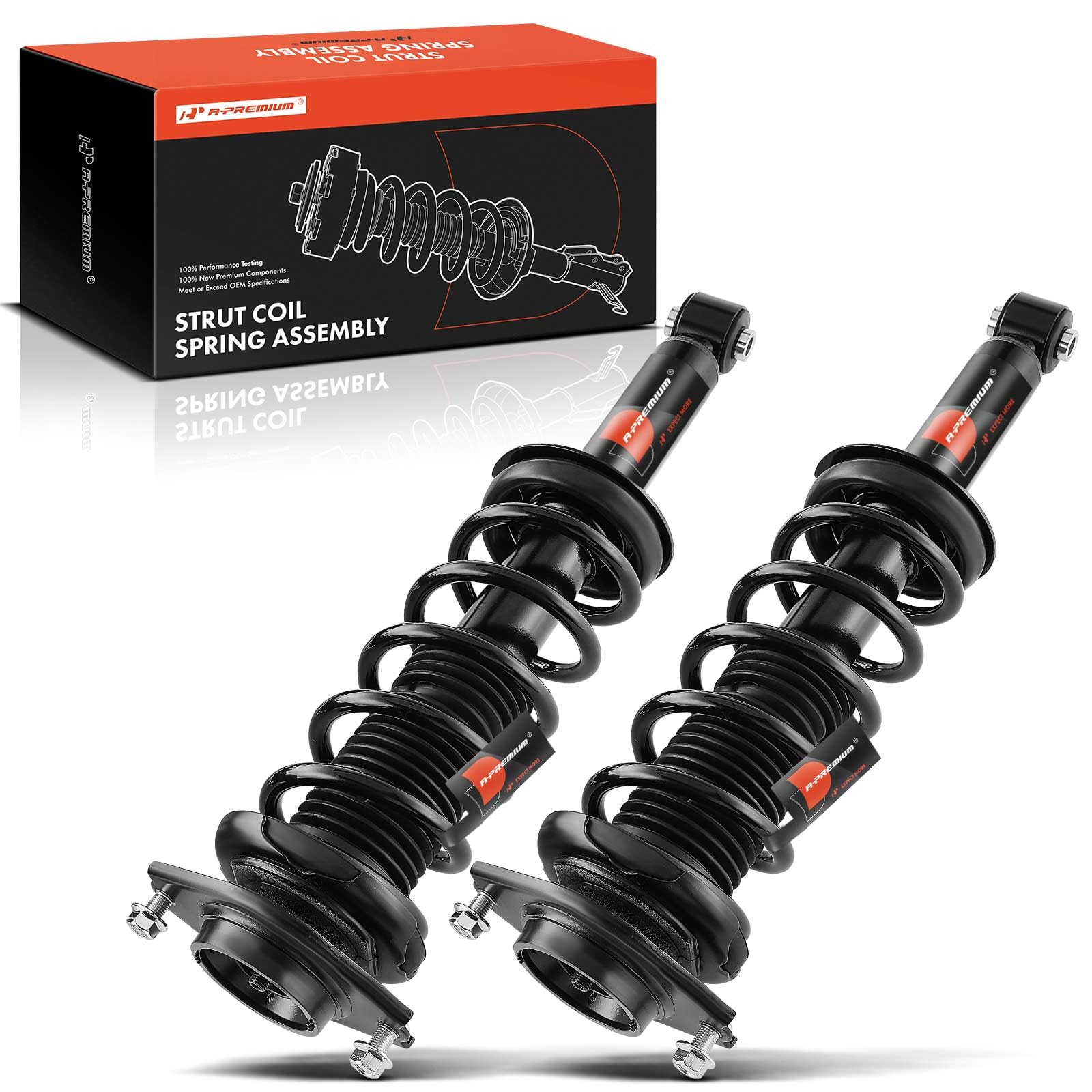 A-Premium Rear Complete Strut & Coil Spring Assembly Compatible with Subaru XV Crosstrek 2013-2015, Crosstrek 2016-2017, 2-PC Set