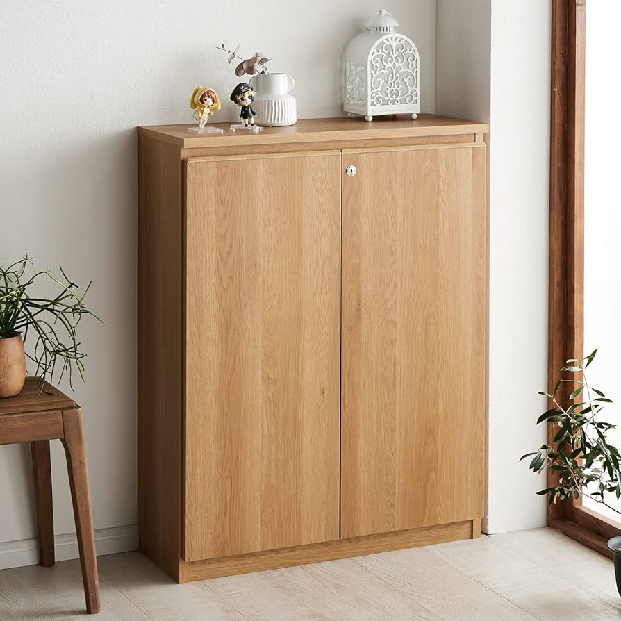 Amazon.co.jp: [ベルメゾン] 本棚 同人誌ラック 扉付き 大容量