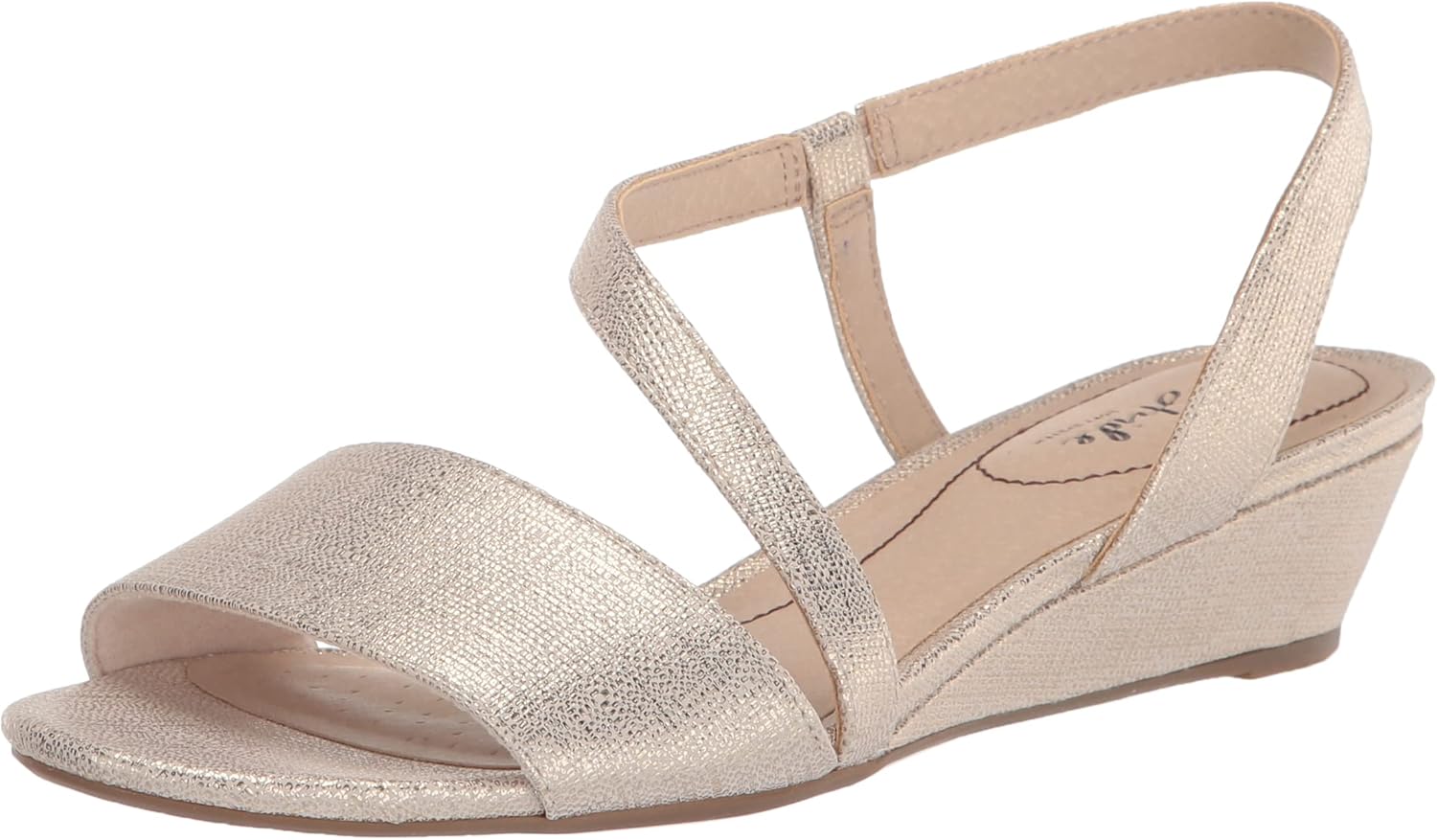 LifeStride Womens Yasmine Sandal Platino 8 W