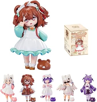 Coco Little Girl Series Blind Box Cute Collectable PVC Toys | 5.1" Loli-Cute Kawaii Toy Random Design Action Figures for Home Decor, Holiday Birthday Gifts, Single Box