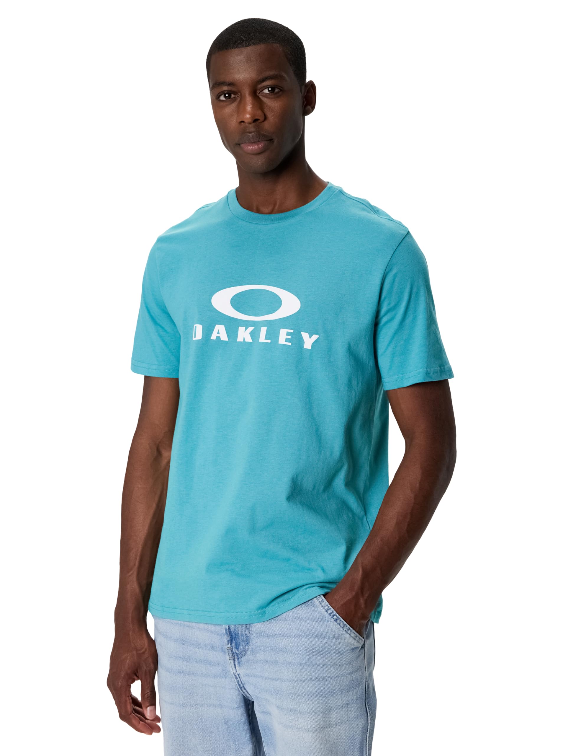 Oakley Mens O Bark 2.0 T-Shirt, Swimming Pool Blue, Large