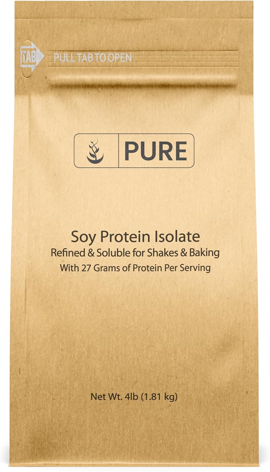 PURE ORIGINAL INGREDIENTS Soy Protein Isolate (4 lb) Always Pure, No Fillers or Additives