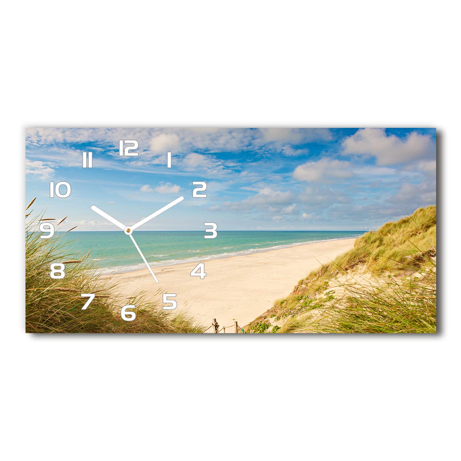Horloge en verre sur pied Tulup 60x30 cm pour changer de déco sans percer