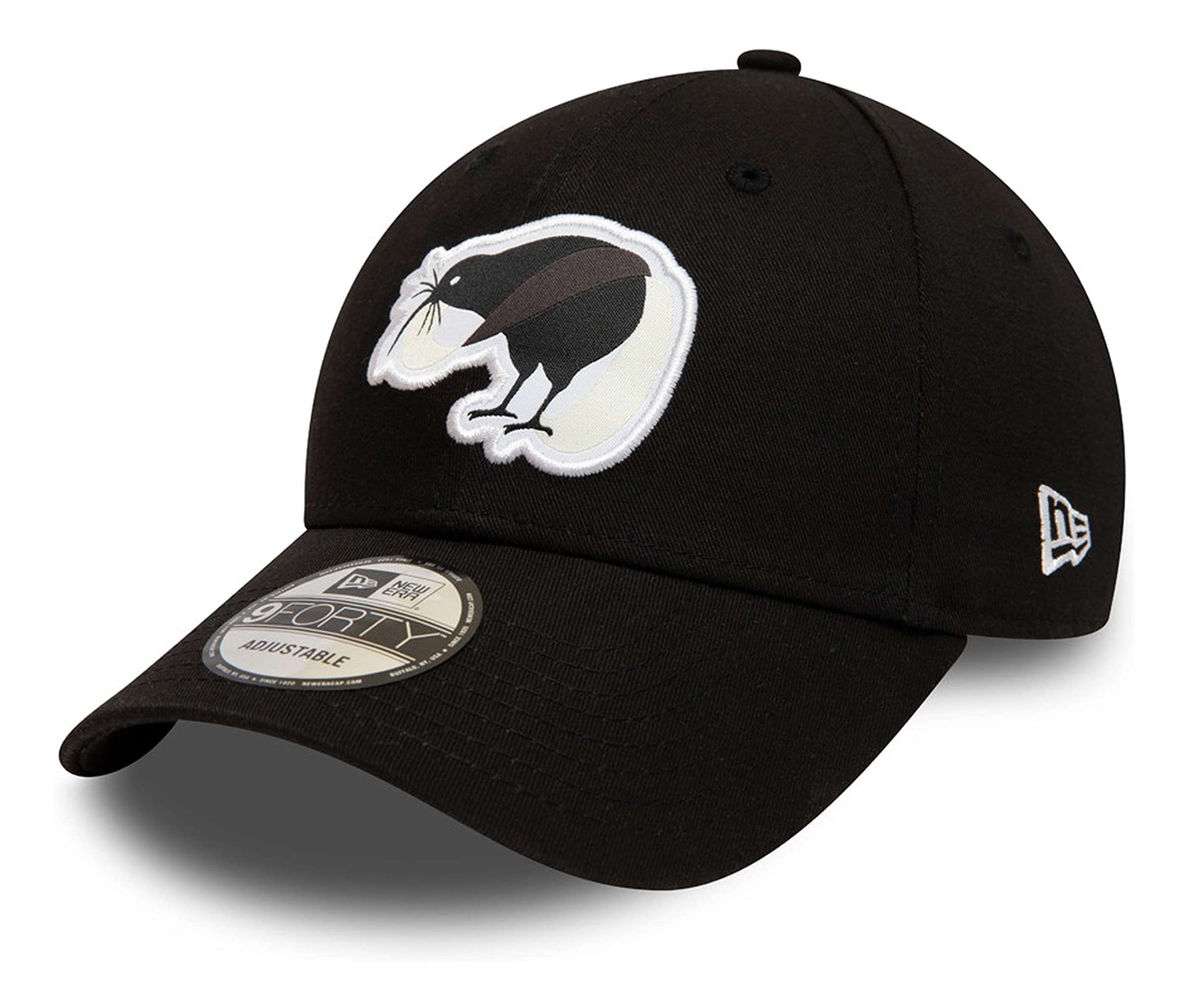 New Era 9Forty Zealand CapEra Baseball Cap Curved Brim (One Size - Black)