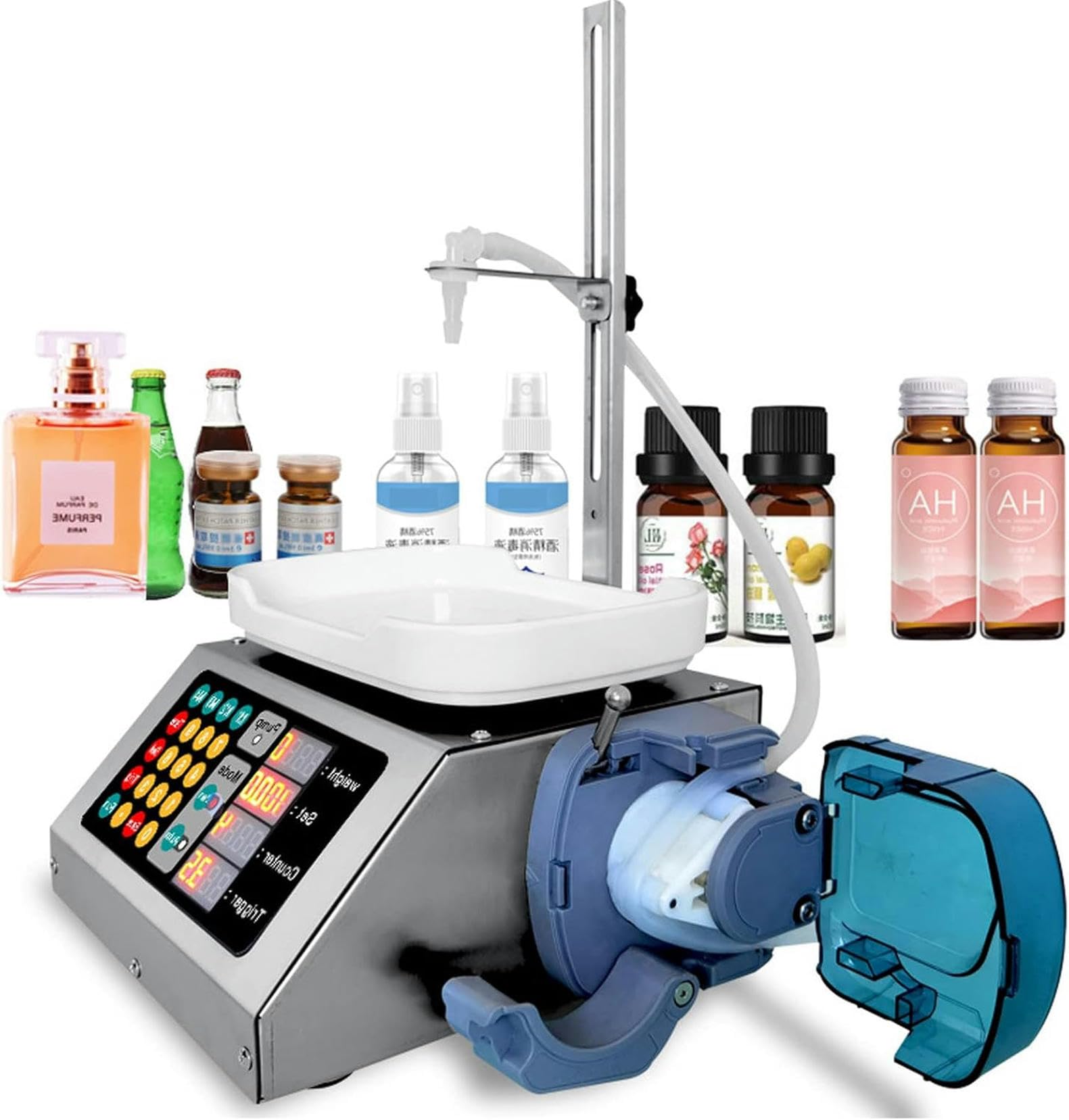 Machine de remplissage de liquide automatique 2-300 ml avec plaque de levage