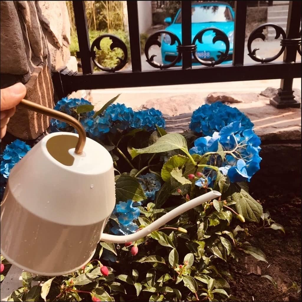 Long Spout Water Can Watering Plants Watering Cans, Ivory Gold, Plant Watering Can With Long Spout Watering Pot Gardening Tools for Outdoor Indoor Plants Watering Watering Can For Indoor Plants, Flowe