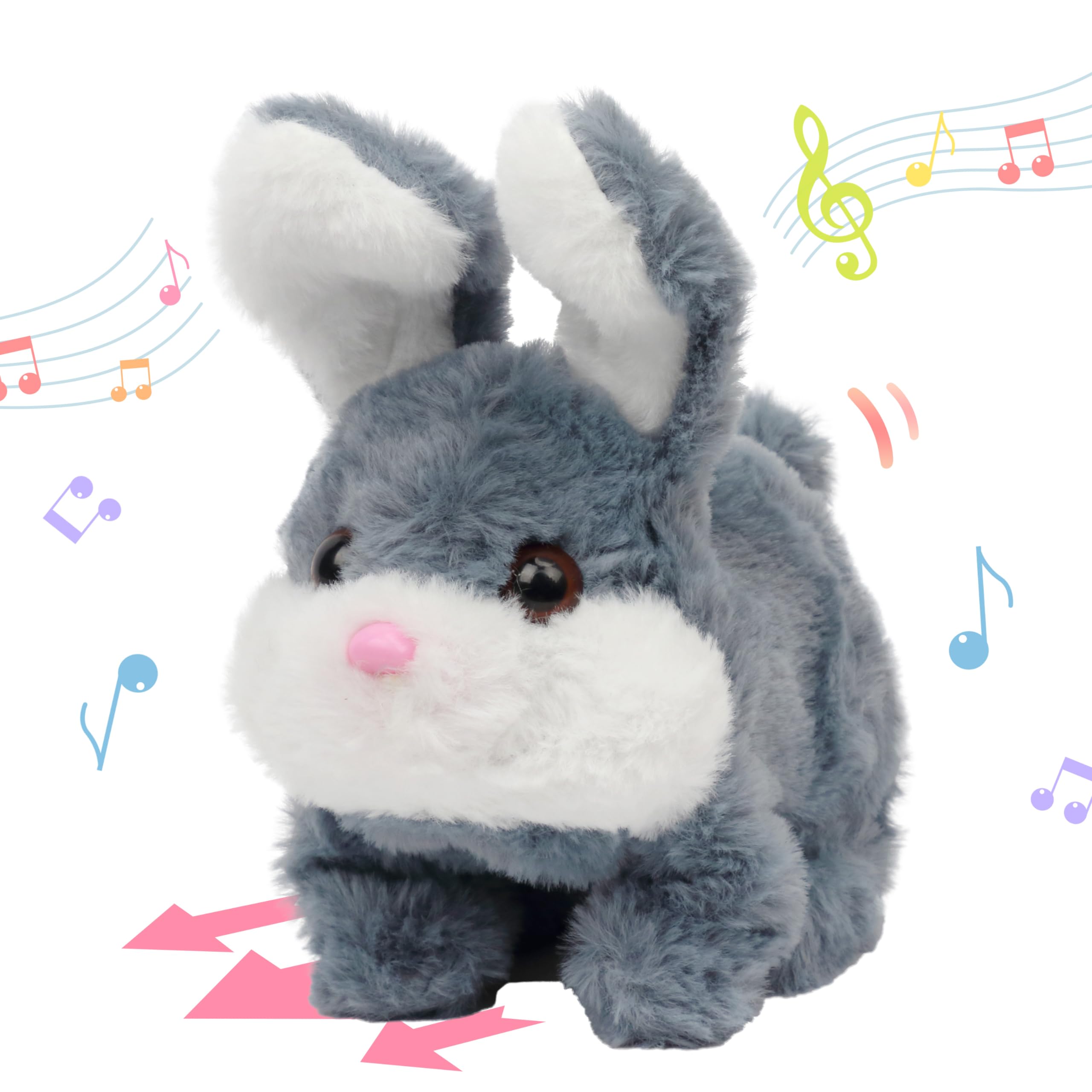 Amazon.com: Hopearl Hopping Chubby Rabbit Interactive Electronic