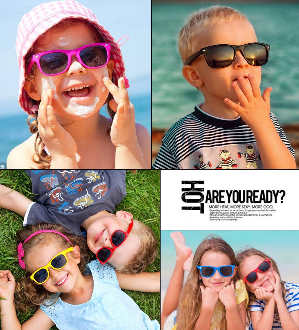 ALWAYSUV Dziecięce polaryzacyjne okulary przeciwsłoneczne z ochroną przed promieniowaniem UV, modne, wygodne okulary przeciwsłoneczne dla chłopców i dziewczynek, w wieku 3-10 lat