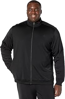 adidas Men's Warm-up Tricot Regular 3-stripes Track Jacket Black/Black XX-Large/Tall