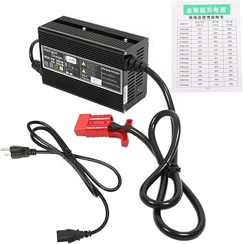 24V 10A Floor Scrubber Battery Charger with SB50 Style Connector Red
