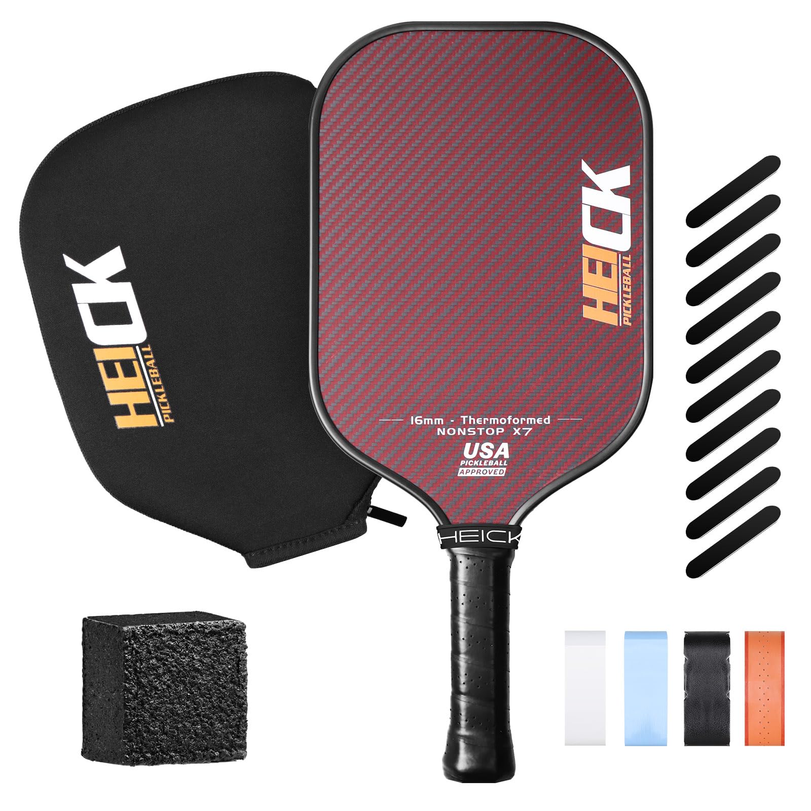 Amazon.co.jp: HEICK X6 カーボンファイバーピックルボールパドル