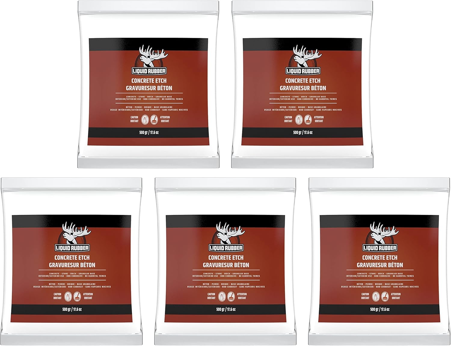 Liquid Rubber Concrete Etch Powder Paint Prepper, Brick, Stone