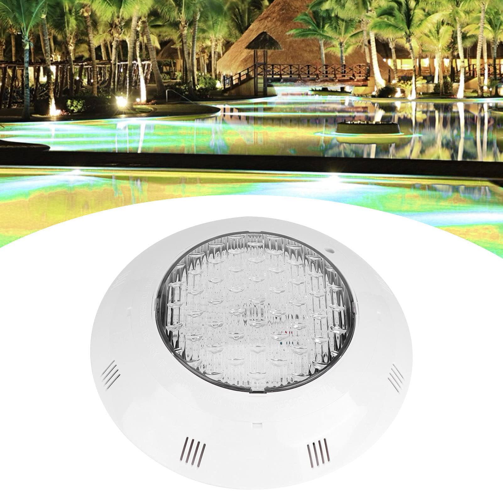 Zatapialne Oświetlenie Basenowe, IP68 W Pełni Wodoodporna Dioda LED Inground Pool Light AC12V Podwodne Oświetlenie do Basenów Akwaria Akwaria i Fontanny(35W 3500LM)