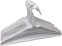 Vista 1 de Paquete de 30 perchas de alambre de metal de acero para ropa seca por goteo. Las perchas de metal están hechas de alambre de acero de calibre 13