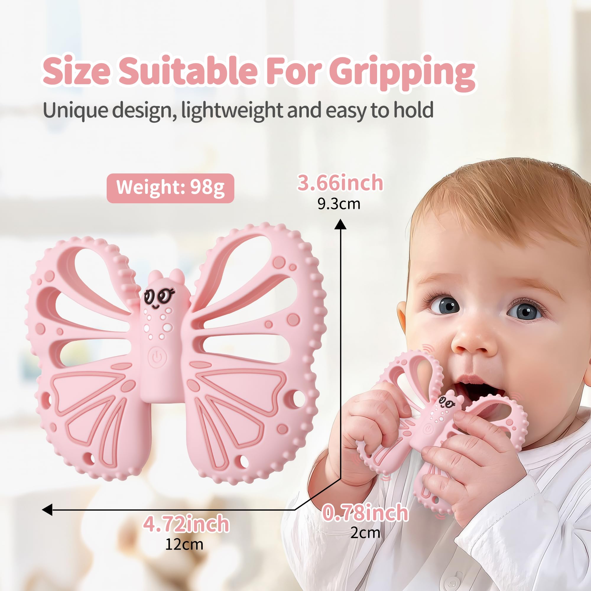 Amazon.com : ETETOO Vibrating Teether for Baby - Sensory Chew Toy for Autistic Children & Vibrating Chewy, 10X Vibration Settings, Giving Autistic Children a Better Sensory Experience (Pink) : Baby Amazon.com : ETETOO Vibrating Teether for Baby - Sensory Chew Toy for Autistic Children & Vibrating Chewy, 10X Vibration Settings, Giving Autistic Children a Better Sensory Experience (Pink) : Baby