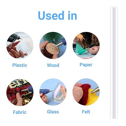 Miniatura 5 de Palitos de pegamento caliente pequeños transparentes, paquete de 36 mini barras de pegamento termofusible, barras de pegamento para manualidades