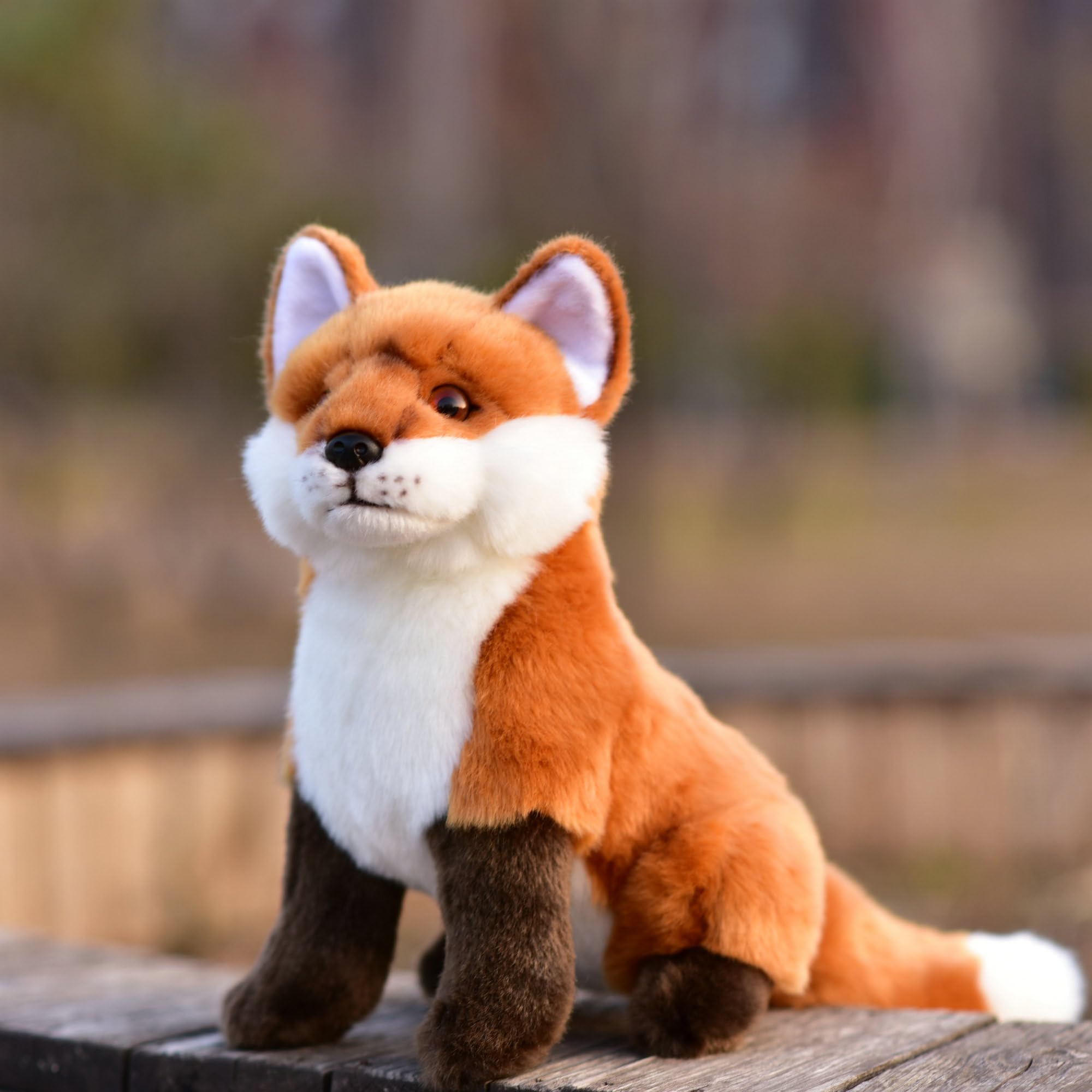 Amazon.co.jp: LIUHONGFEI シミュレーション お座りキツネ ぬいぐるみ