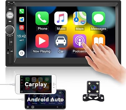 UNITOPSCI Car Stereo with Apple CarPlay 