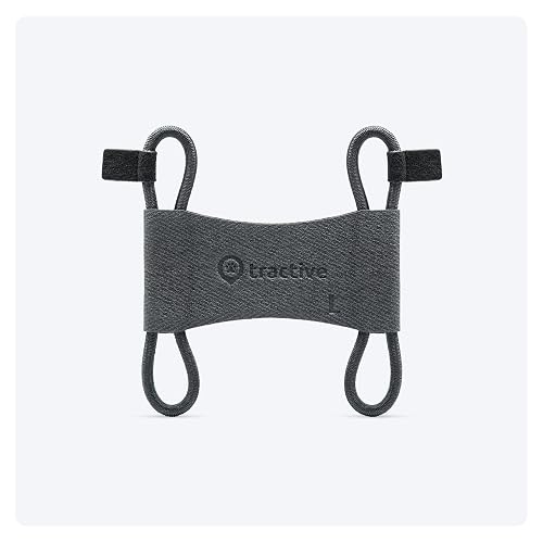 Tractive - 2 Clips de Tela para el GPS para Perros Tractive Dog 6 (Negro) - Grandes