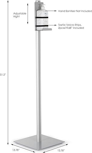 Miniatura 2 de M&T Displays Soporte universal de suelo para jabón líquidoloción o productos desinfectantes de manos, máscara facial médica, guante desechable,