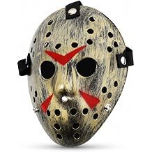 Hockey Mask for Adults - Lightweight Horror Slasher Costume Prop for Halloween, Haunted Houses, and Cosplay Events
