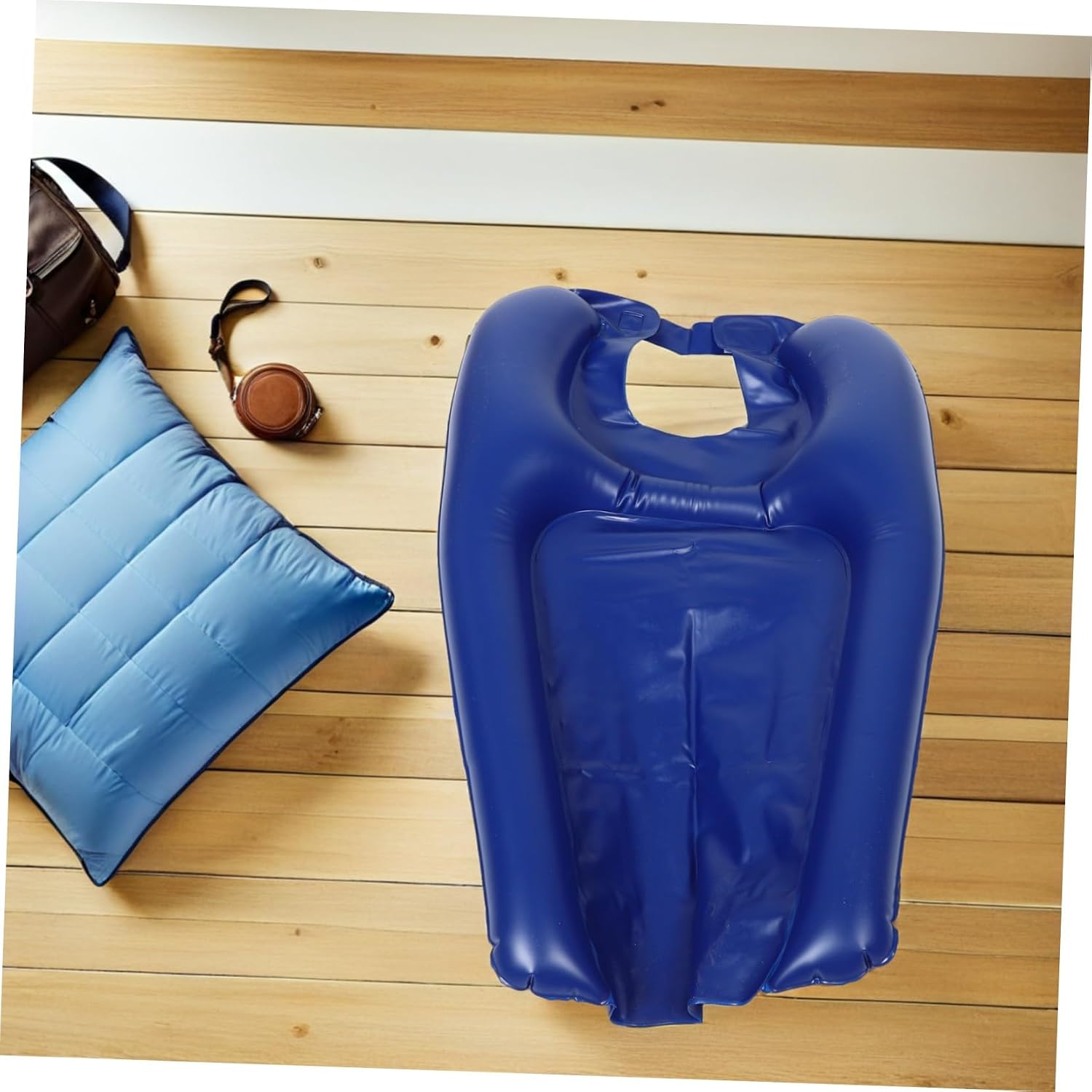Inflatable Shampoo Tray Portable PVC Bedside Hair Washing Basin