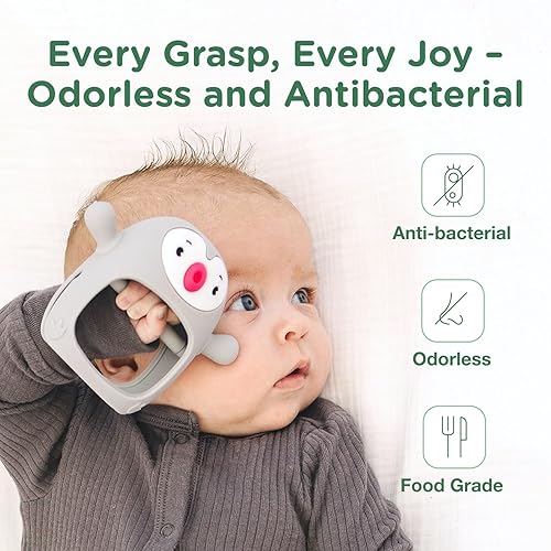 Miniatura 6 de Juguete de dentición para bebés y bebés, mordedores para bebés de 3 a 6 meses, mordedores de bebé de 0 a 6 meses, juguetes de dentición de 6 a 12