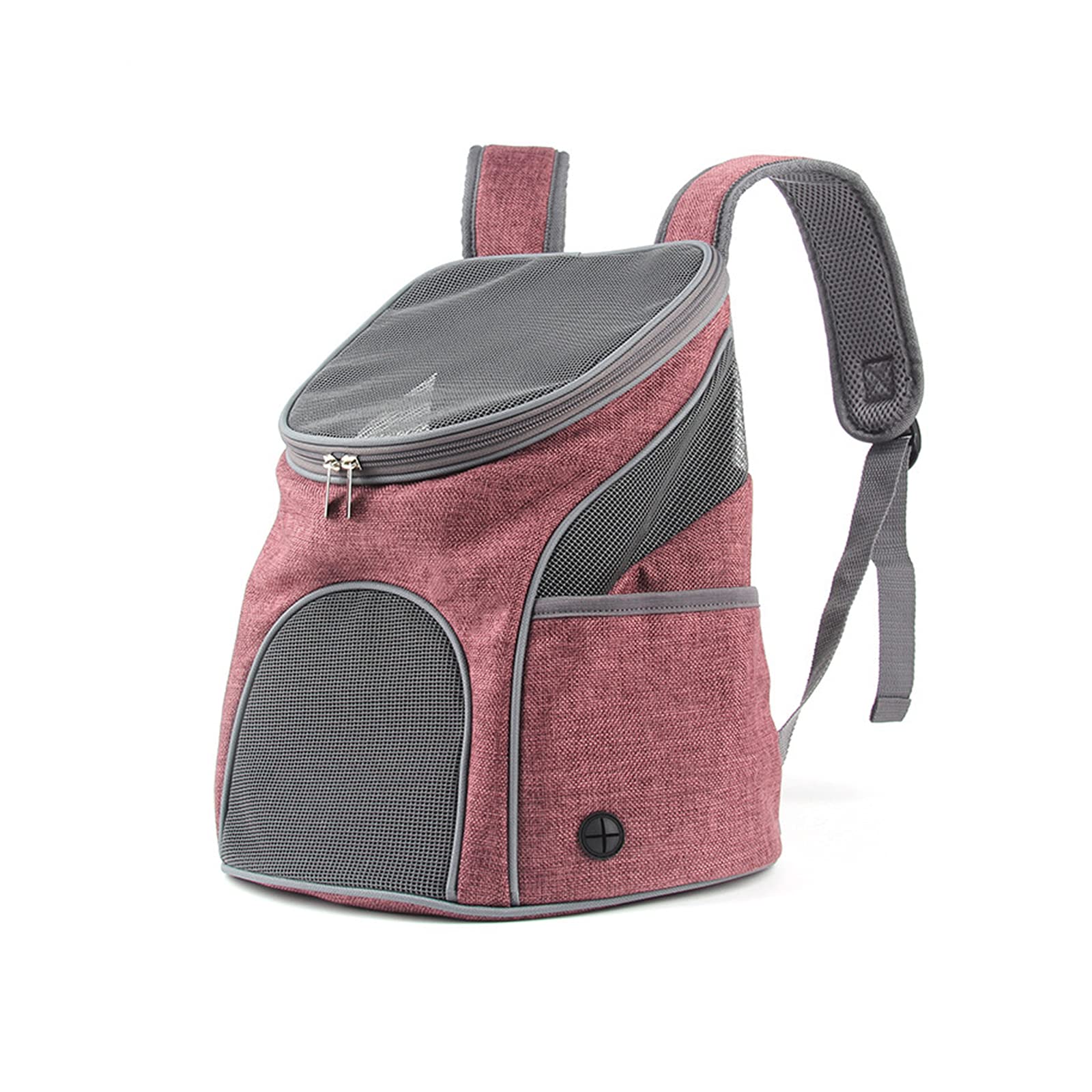 PETCUTE Zaino per Cani Gatto,Traspirante Zaino Trasportino per Cani con Tappetino Staccabile,Zaino per Animali Domestici con Tracolla Regolabile per Viaggio Campeggio,Fino a 4kg