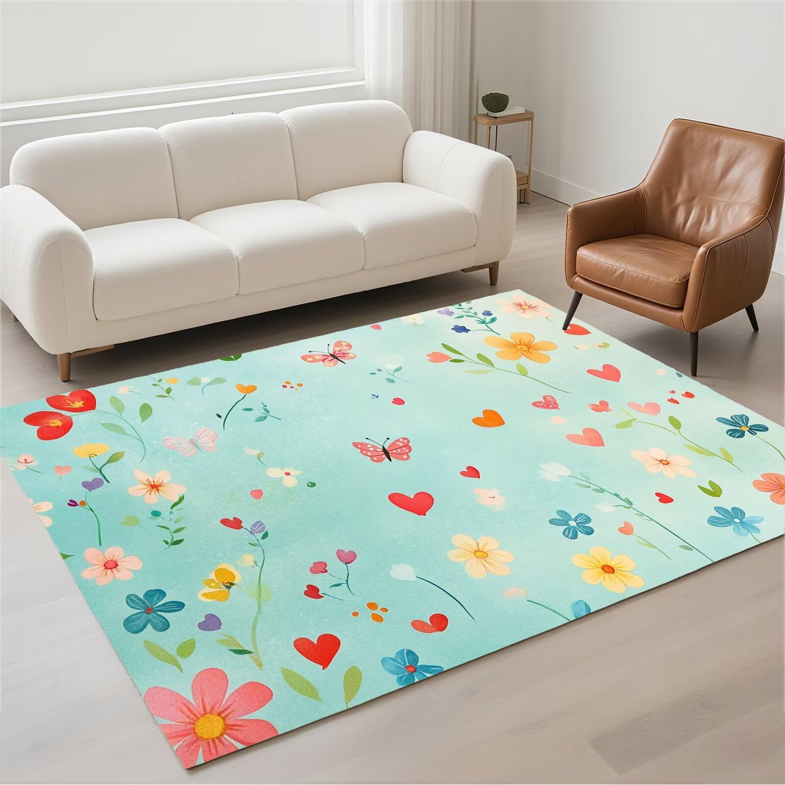 Grand carpet de chambre moderne bleu marine pour entrée et salon 80x150cm