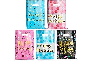 40PCS Kids Birthday Goody Bags for Girls and Boys - Stars & Polka Dots