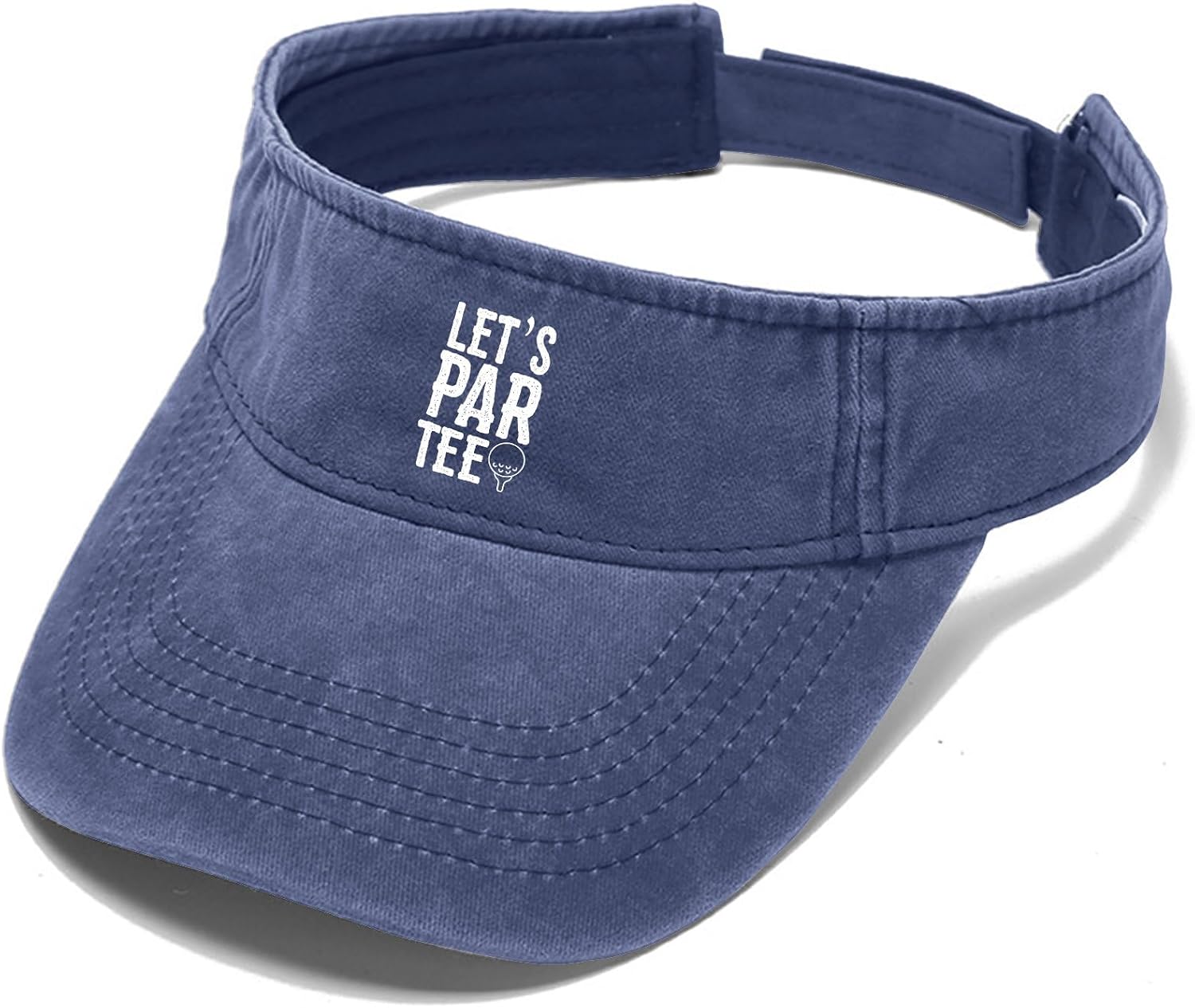 Let's par tee Funny Golf Hats Visor Hat for Adult Ponytail Hat Uv Protection Baseball Caps
