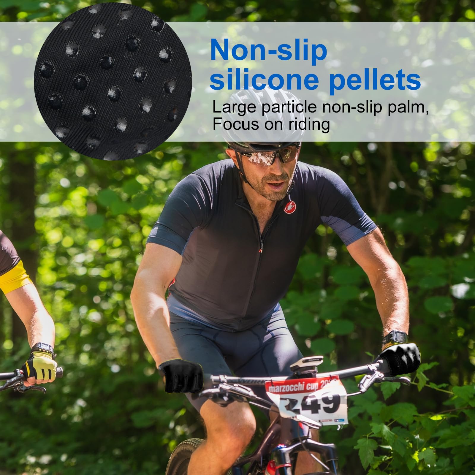 Gants de Protection Solaire, Gants de Soie glacée antidérapants Respirant, Ultra Mince Gant Anti UV Femme pour randonnée Cyclisme Golf Conduite pêche Les activités de Plein air, Noir