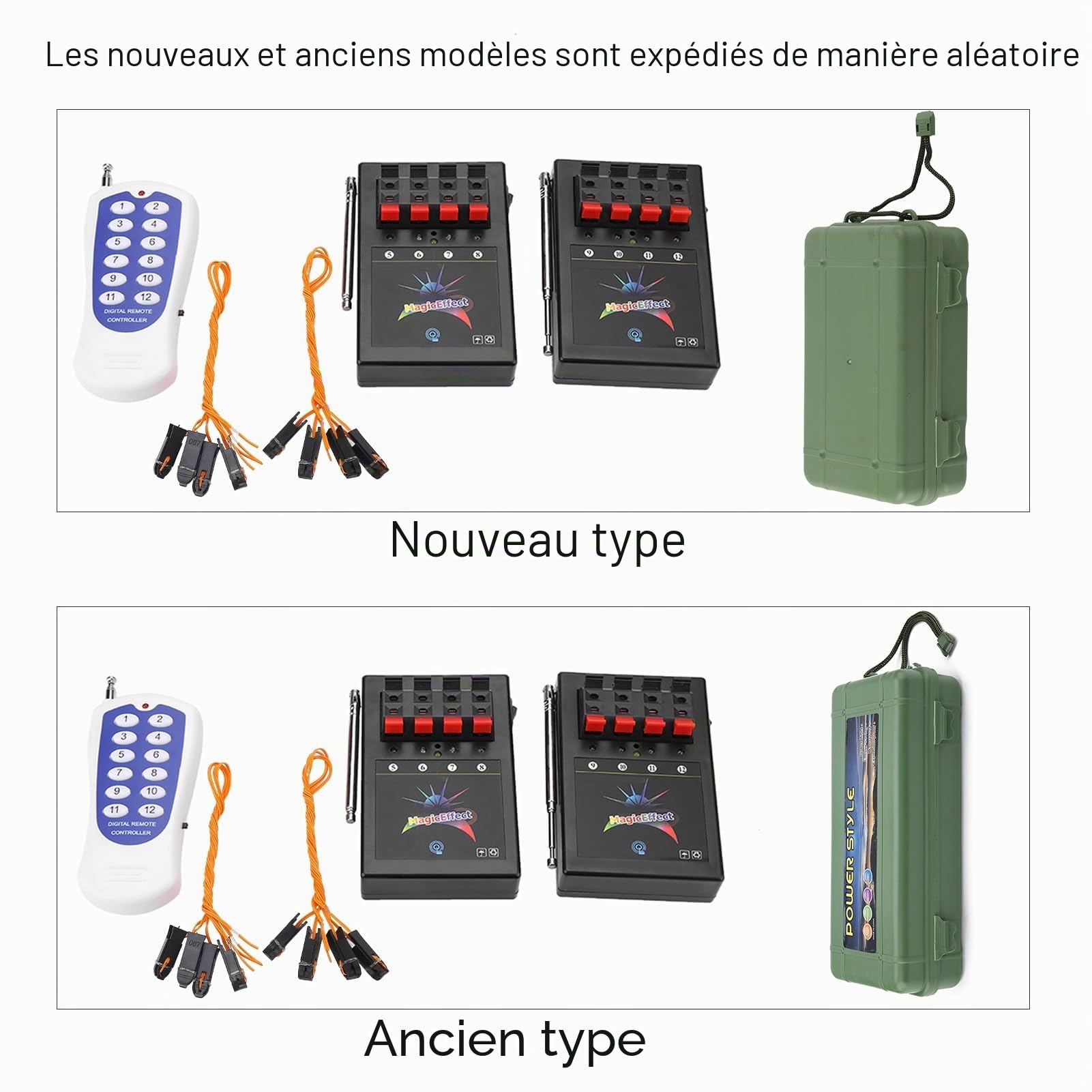 Feu d'artifice sans Fil, 8 canaux de qualité Professionnelle, système d'allumage sans Fil, télécommande