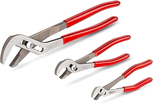 TEKTON Juego de alicates deslizantes de punta angular, 3 piezas (5, 7, 10 pulgadas) PGA16103
