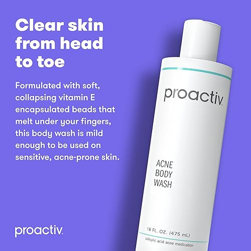 Miniatura 9 de Proactiv Gel de gel corporal para acné exfoliante para pieles sensibles limpiador de ácido salicílico con manteca de karité calmante y manteca de