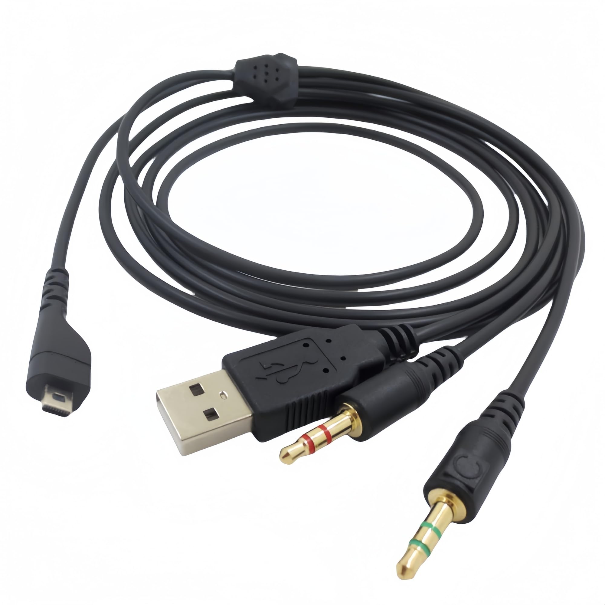 Cable de audio de repuesto de 2m para SteelSeries Arctis 3 5 7 Pro con conector USB 8
