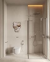 Vista 6 de Lindo espejo acrílico con diseño de oso antiarañazos, irrompible, inastillable, HD templado, espejos decorativos de pared para el hogar, oficina