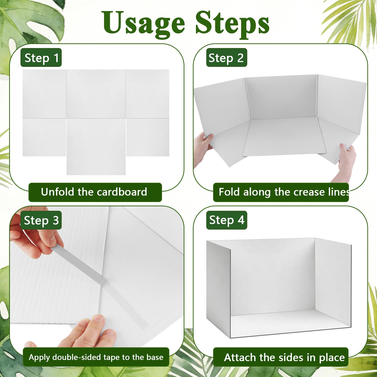 Yalumo Kit de 2 cajas de cartón para diorama, vitrina de diorama blanca con cintas de doble cara, suministros de proyectos de diorama para proyectos escolares, manualidades, escenas de modelos, 11.8 x