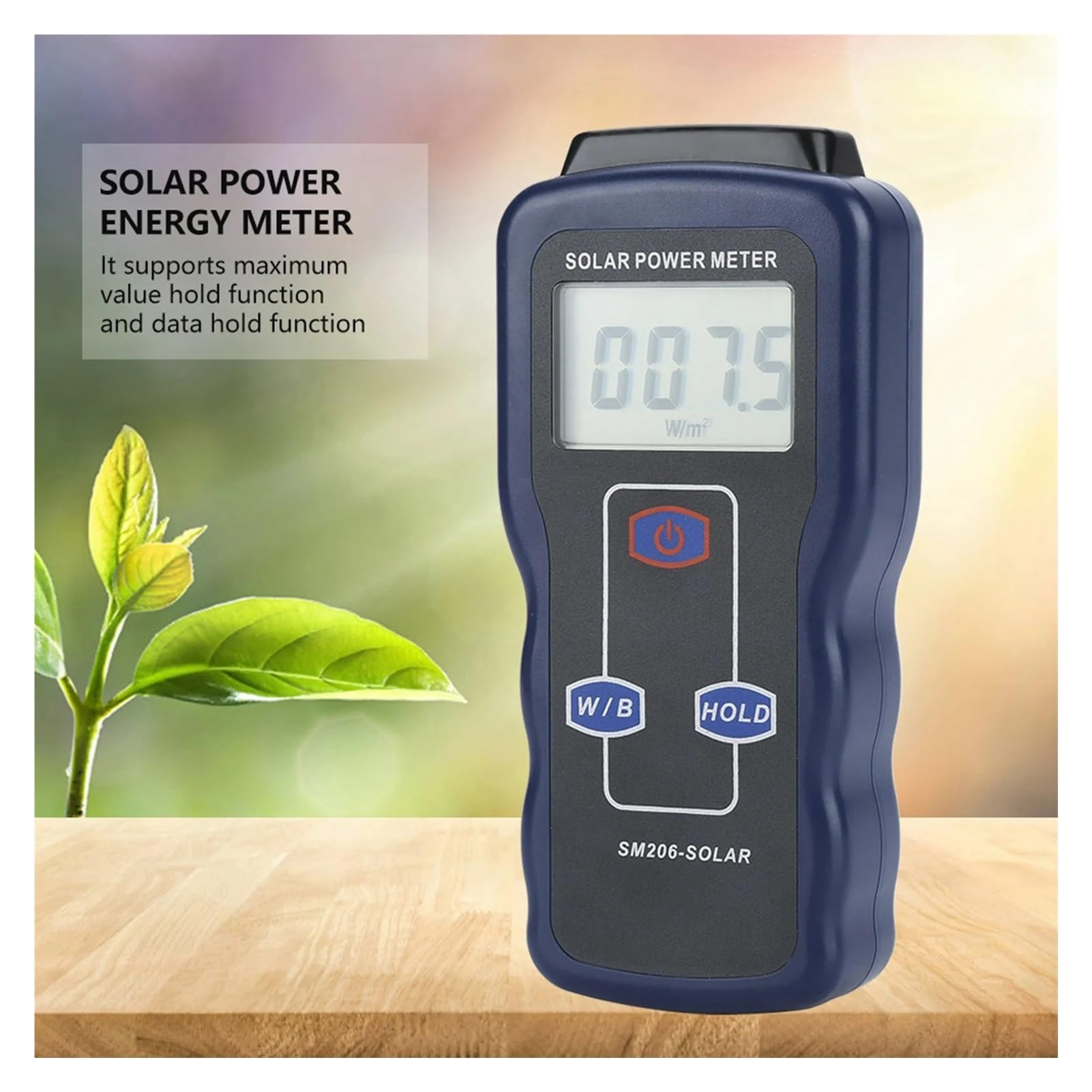 Cyfrowy miernik energii słonecznej SM206 Tester natężenia światła słonecznego do badań energii słonecznej